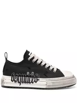 Dsquared2 кроссовки Berlin на платформе, черный