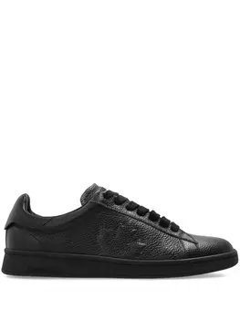 DSQUARED2 Кроссовки-боксеры из кожи, черный