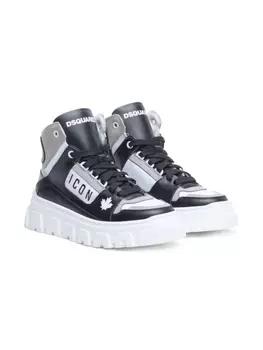 Dsquared2 кроссовки Icon на платформе, черный