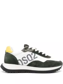 Кроссовки Dsquared2 Running, белый/черный/желтый
