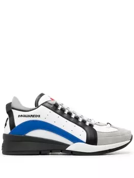Кроссовки Dsquared2 Running, белый/серый/черный/синий