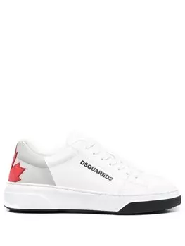 Dsquared2 кроссовки с аппликацией, белый