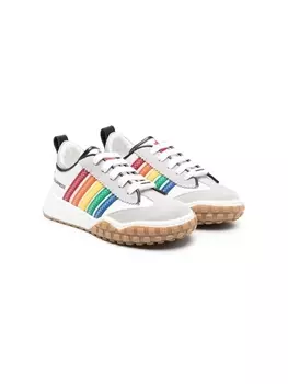 Dsquared2 кроссовки с контрастными полосками, белый