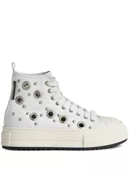 Dsquared2 кроссовки с люверсами, белый