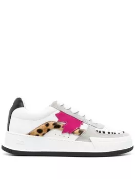 Dsquared2 кроссовки с нашивкой, белый