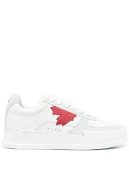 Dsquared2 кроссовки с нашивкой-логотипом, белый