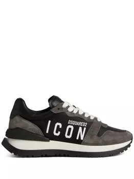 Dsquared2 кроссовки с принтом Running Icon, черный