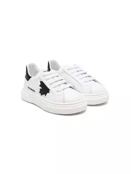 Dsquared2 кроссовки с вышивкой, белый