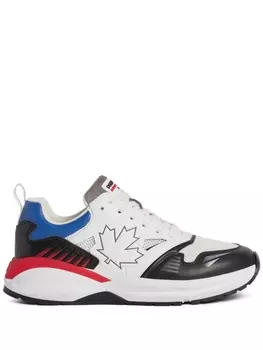 DSQUARED2 кроссовки со вставками, белый