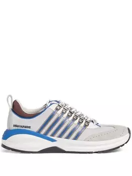 DSQUARED2 кроссовки со вставками, серый