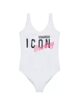 Dsquared2 купальник Icon с логотипом, белый