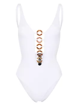 Dsquared2 купальник Rings с логотипом, белый