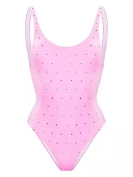 Dsquared2 купальник с кристаллами, розовый