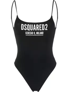 Dsquared2 купальник с логотипом, черный
