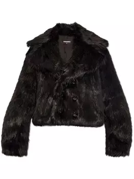 Dsquared2 куртка из искусственного меха для охоты, черный