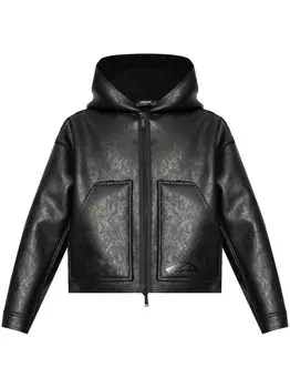 Dsquared2 куртка из искусственной кожи с капюшоном DSQUARED2, черный