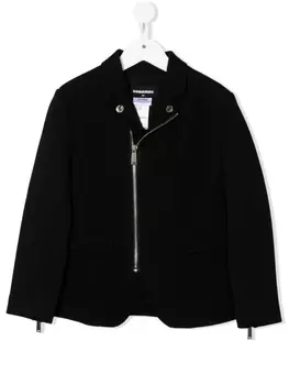 Dsquared2 куртка на молнии с логотипом, черный
