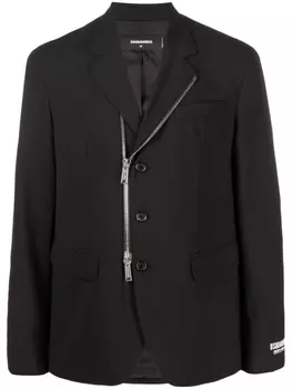 Dsquared2 куртка на молнии с логотипом, черный