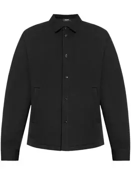 Dsquared2 куртка-рубашка из хлопка с тисненым логотипом DSQUARED2, черный