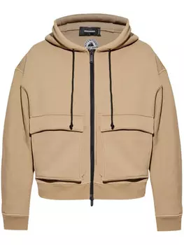 DSQUARED2 куртка с капюшоном, нейтральный цвет