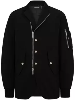 Dsquared2 куртка с карманами на молнии, черный