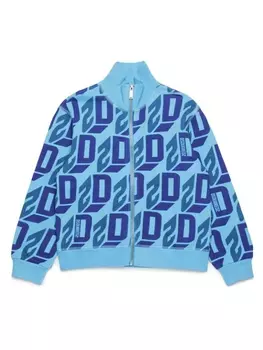 Dsquared2 куртка с монограммой, синий