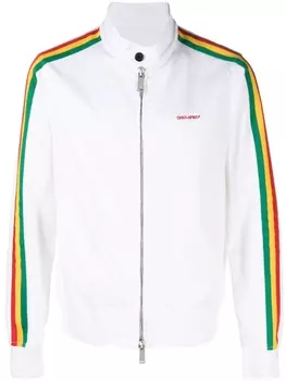 Dsquared2 куртка с полосками, белый