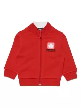 Dsquared2 куртка со вставками и логотипом, красный