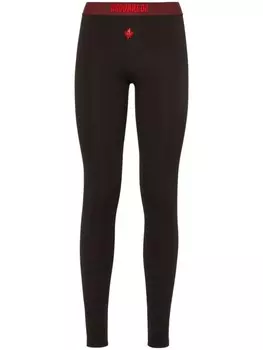 Dsquared2 легинсы с логотипом, черный