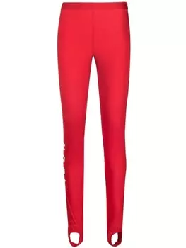 Dsquared2 легинсы со штрипками и логотипом, красный