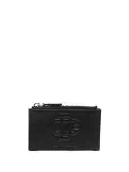 Dsquared2 logo-embossed leather cardholder, черный