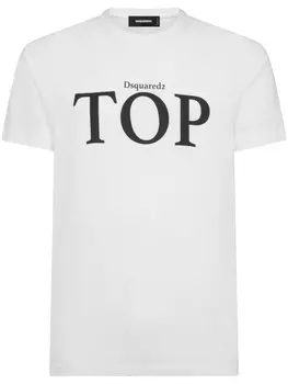 Dsquared2 logo-print cotton T-shirt, белый