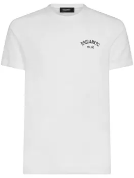 Dsquared2 logo-print cotton T-shirt, белый