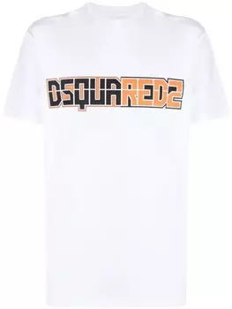 Dsquared2 logo-print cotton T-shirt, белый