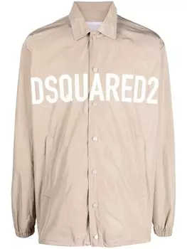 Dsquared2 logo-print light jacket, нейтральный цвет