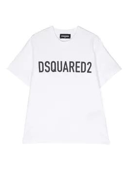 Dsquared2 logo-print short-sleeve T-shirt, белый