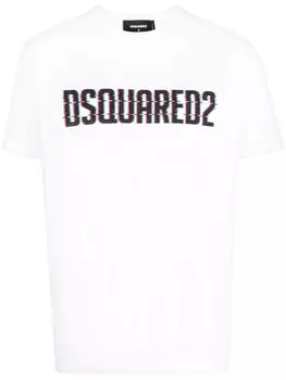 Dsquared2 logo-print short-sleeve T-shirt, белый