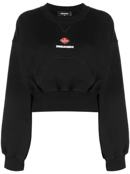 Dsquared2 logo-print sweatshirt, черный