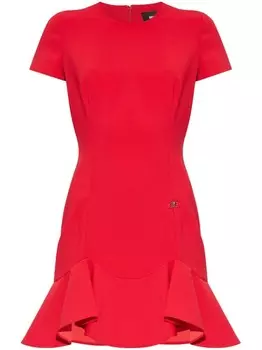 Dsquared2 мини-платье А-силуэта с логотипом, красный