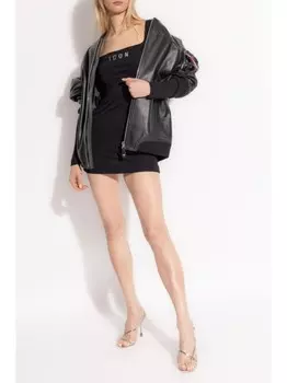Dsquared2 мини-платье с логотипом DSQUARED2, черный
