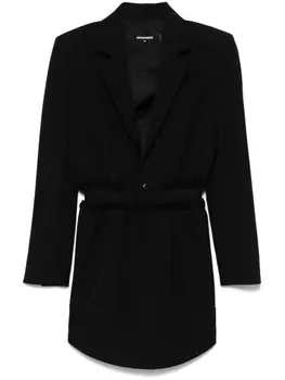 DSQUARED2 мини-платье с жаккардовым логотипом, черный