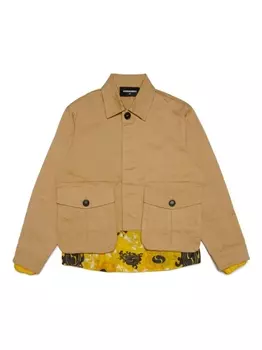 Dsquared2 многослойная куртка, нейтральный цвет