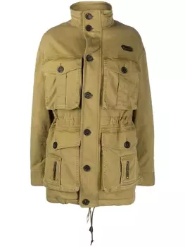 Dsquared2 multi-pocket funnel-neck jacket, зеленый