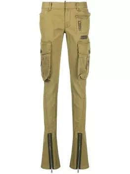 Dsquared2 multi-pocket skinny jeans, зеленый