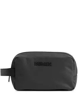 Dsquared2 несессер с логотипом, черный