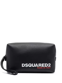 Dsquared2 несессер с логотипом, черный