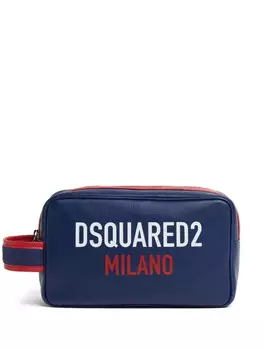 DSQUARED2 несессер с логотипом, синий