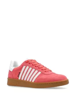 Dsquared2 низкие полосатые кроссовки, розовый