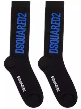 DSQUARED2 носки с логотипом, черный