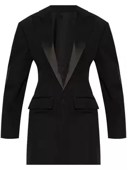 DSQUARED2 однобортное короткое платье-блейзер, черный